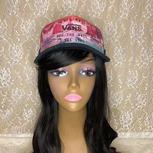 Vintage Early 2000s VANS Trucker Style Adjustable Baseball SnapBack Hat Cap